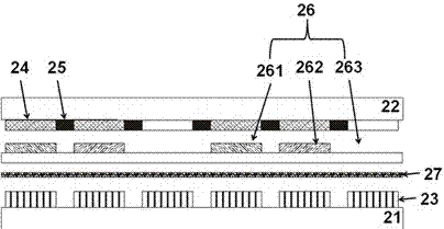 A kind of LED display screen and 3D display device thereof