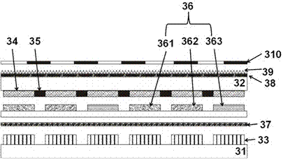 A kind of LED display screen and 3D display device thereof