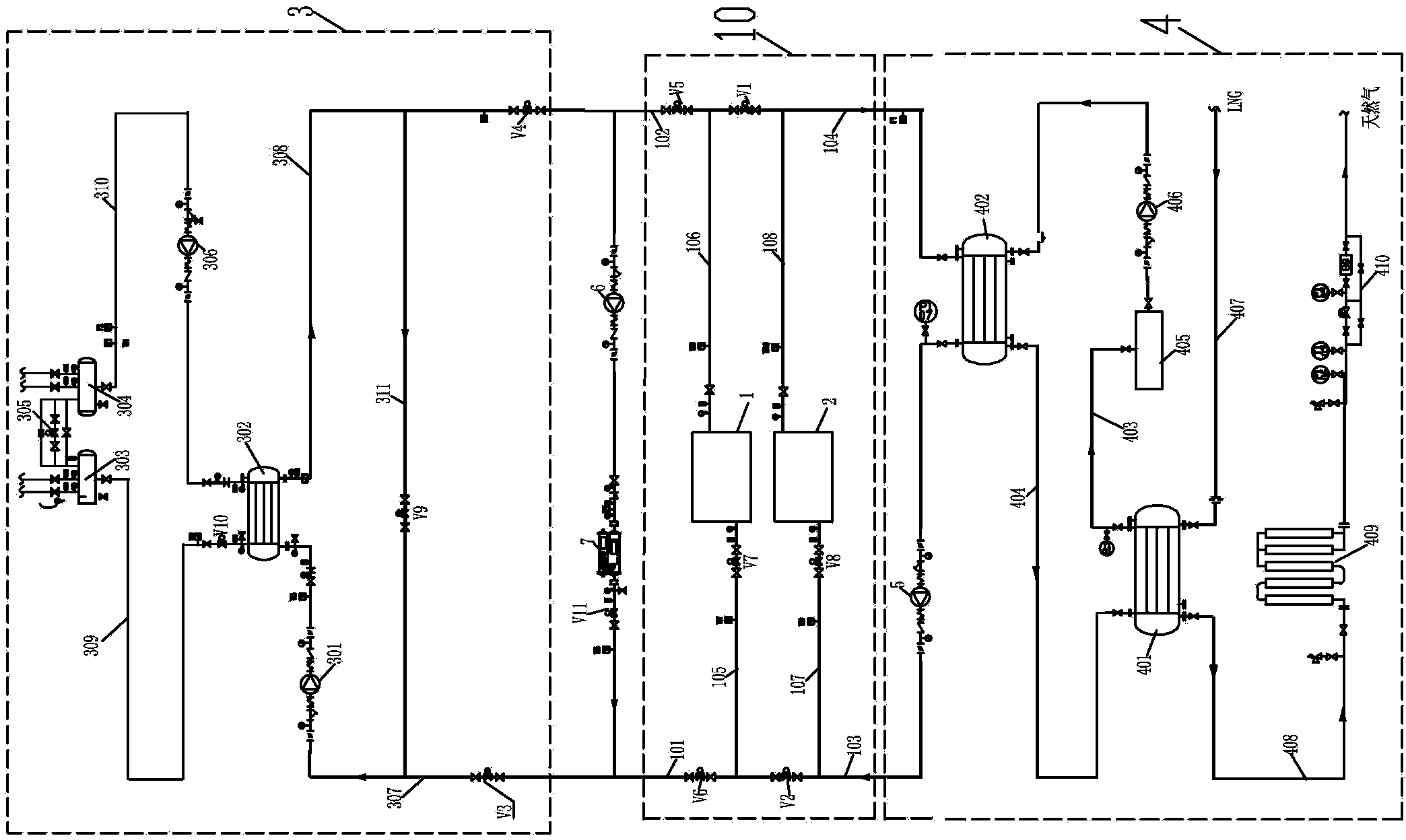 Multi-cold-source ice storage air conditioning system with liquid level balance mechanism