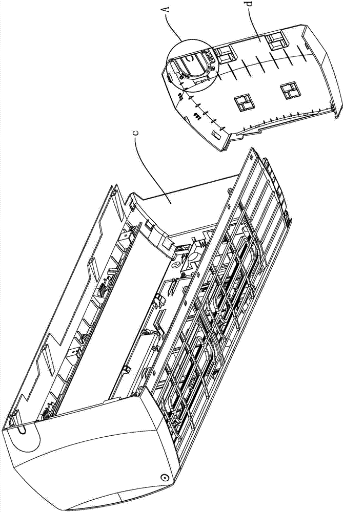 Air conditioner with detachable bases