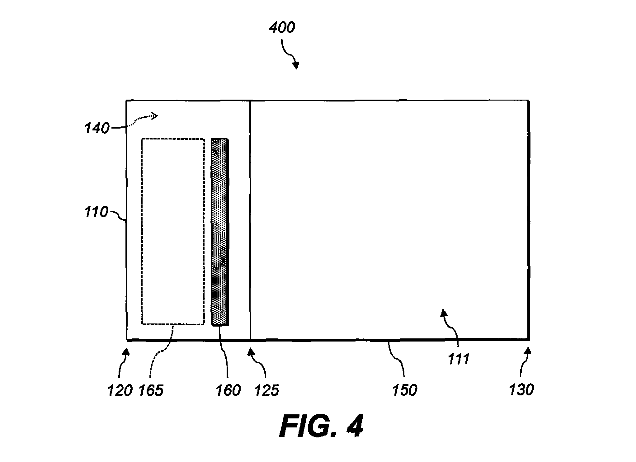 Bound document having binding strip with spacer