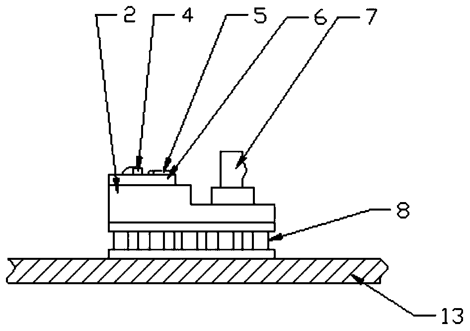 A wide temperature and low power consumption integrated light emission component