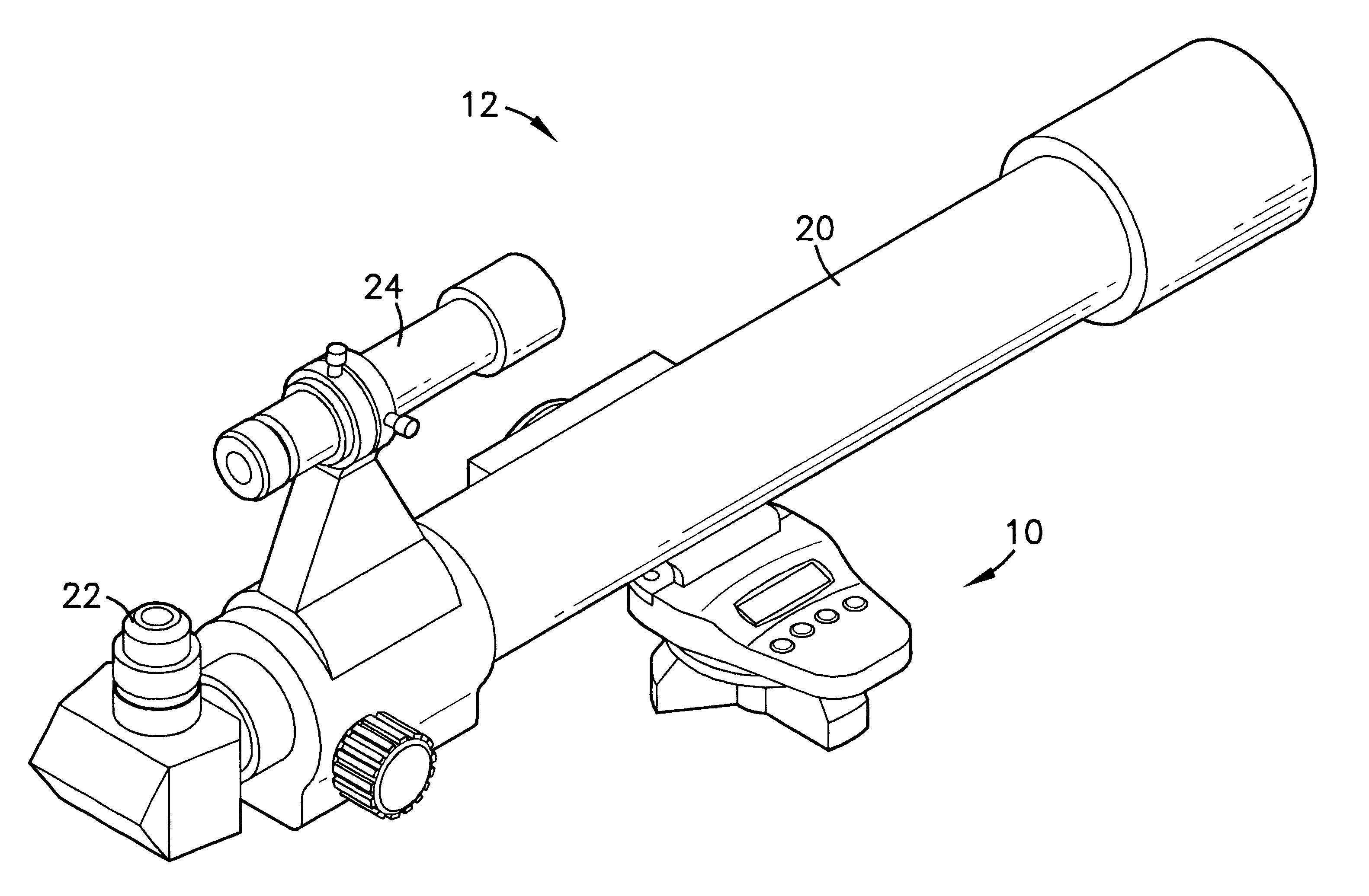 Portable telescope mount with integral locator using magnetic encoders for facilitating location of objects and positioning of a telescope