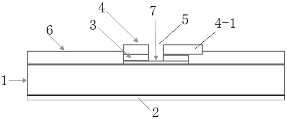 A kind of bulk structure gaas photoconductive switch based on graphene interface layer and its preparation process