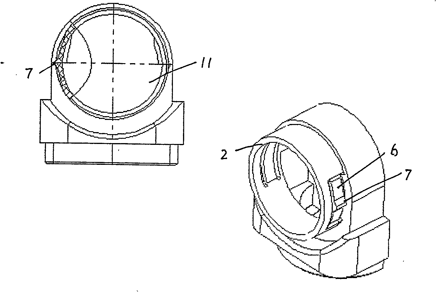 Antenna revolute joint and satellite communication hand-held station applying same