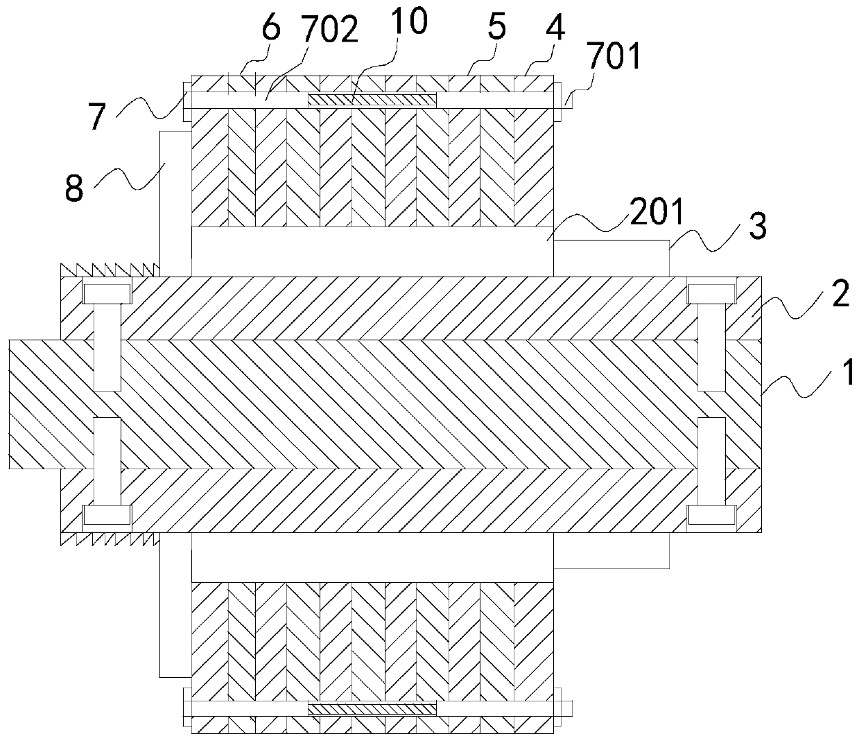 High-speed steel wear-resistant collar