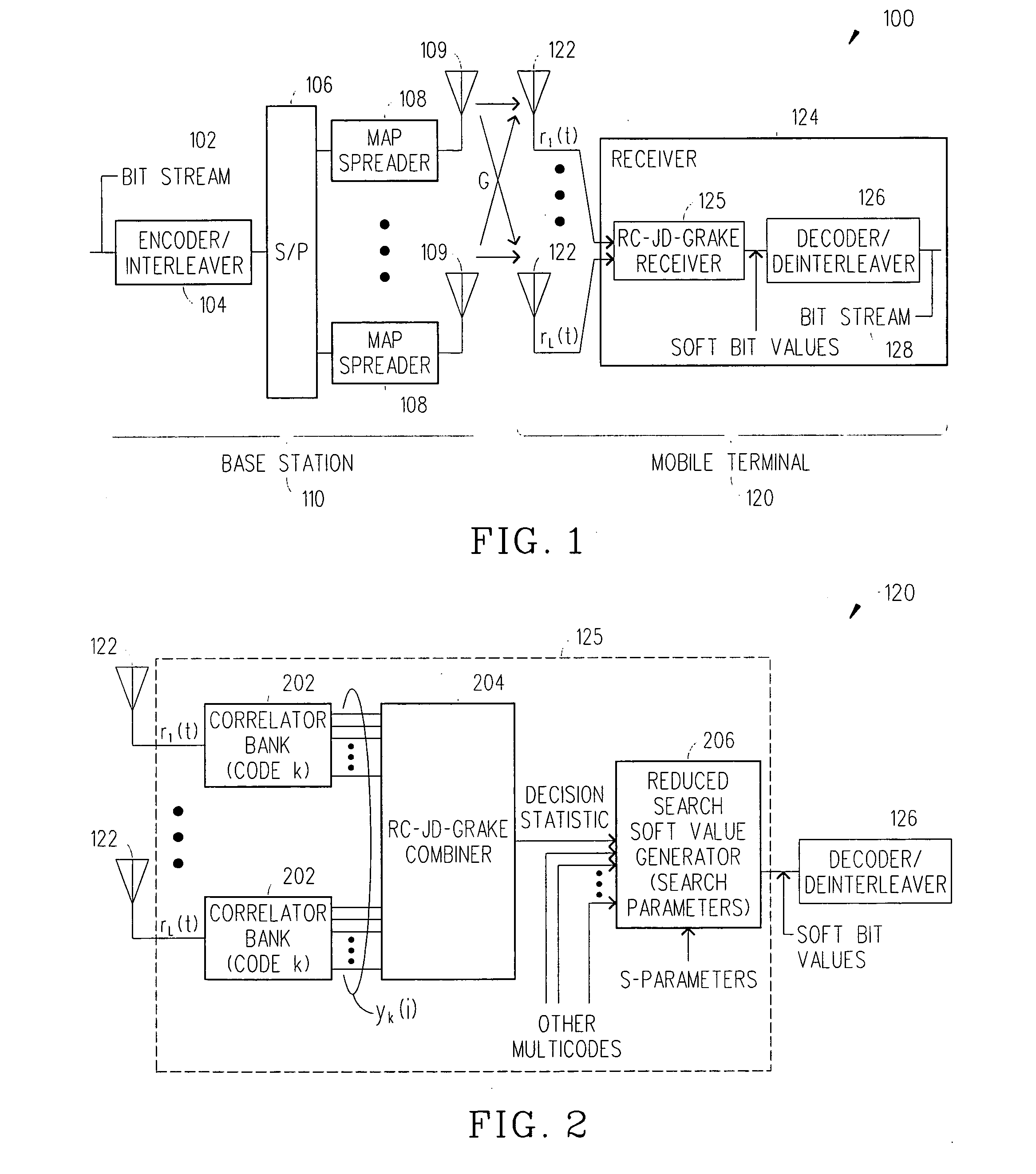 Reduced complexity soft value generation for MIMO JD-GRAKE receivers