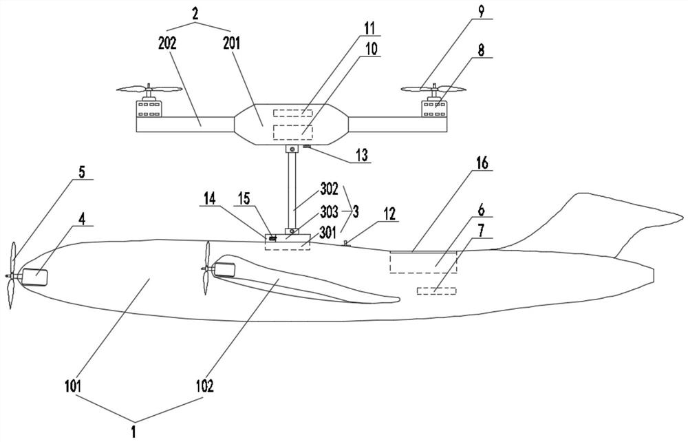 A fixed-wing unmanned aerial vehicle capable of vertical take-off