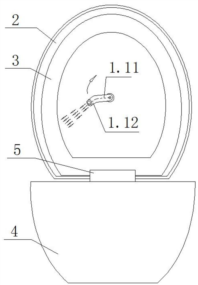 An automatic disinfection and cleaning toilet