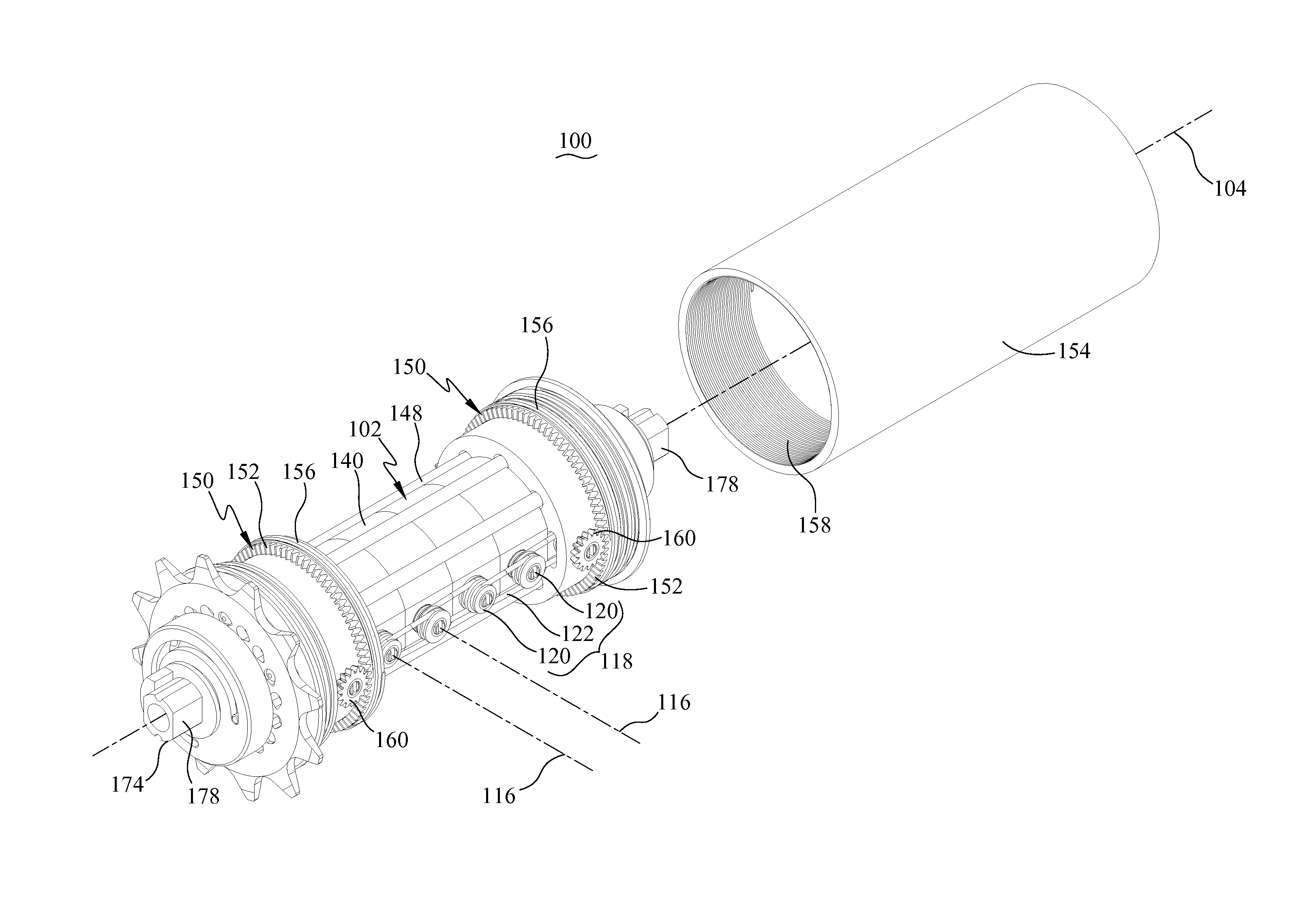 Multi-Ratio Transmission System with Parallel Vertical and Coaxial Planet Gears