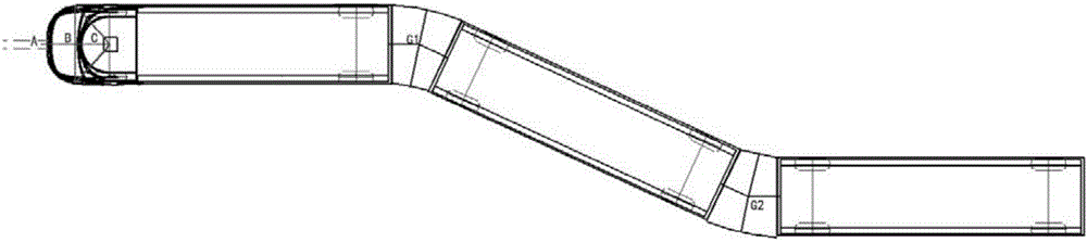 Following control method and system of train track and train