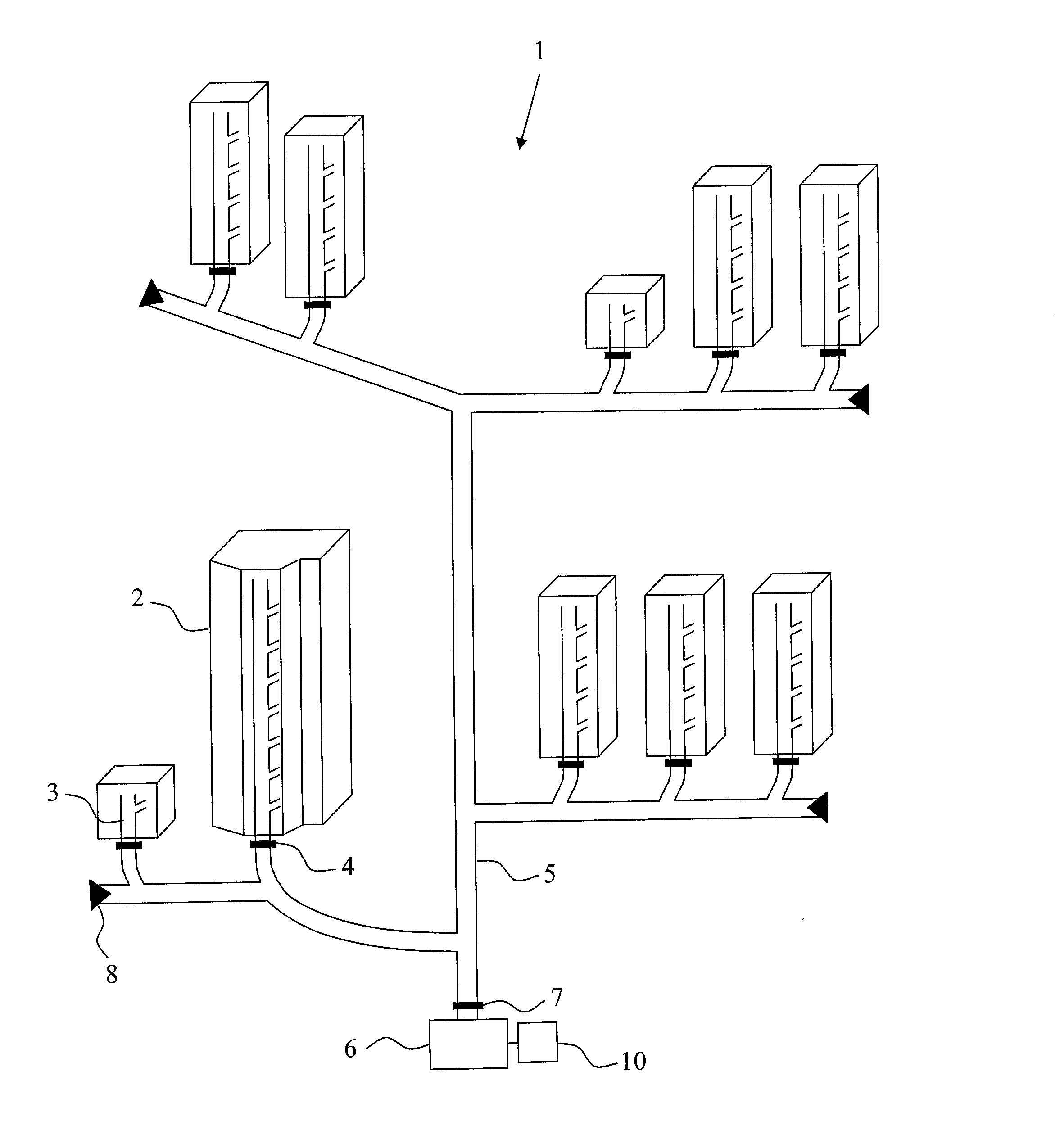 Energy-efficient and reliable operation of a vacuum waste collection system