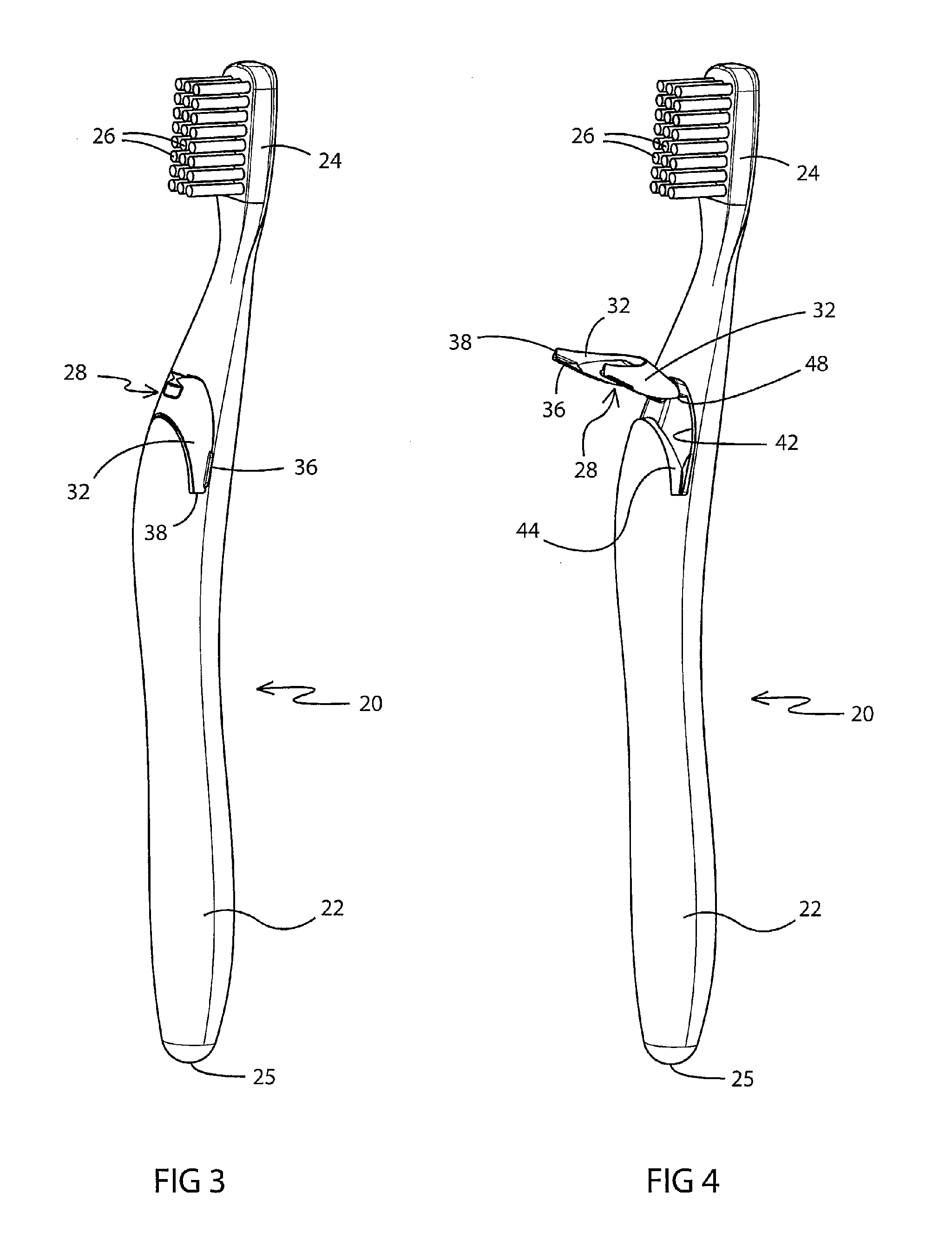 Self-supporting manual toothbrush