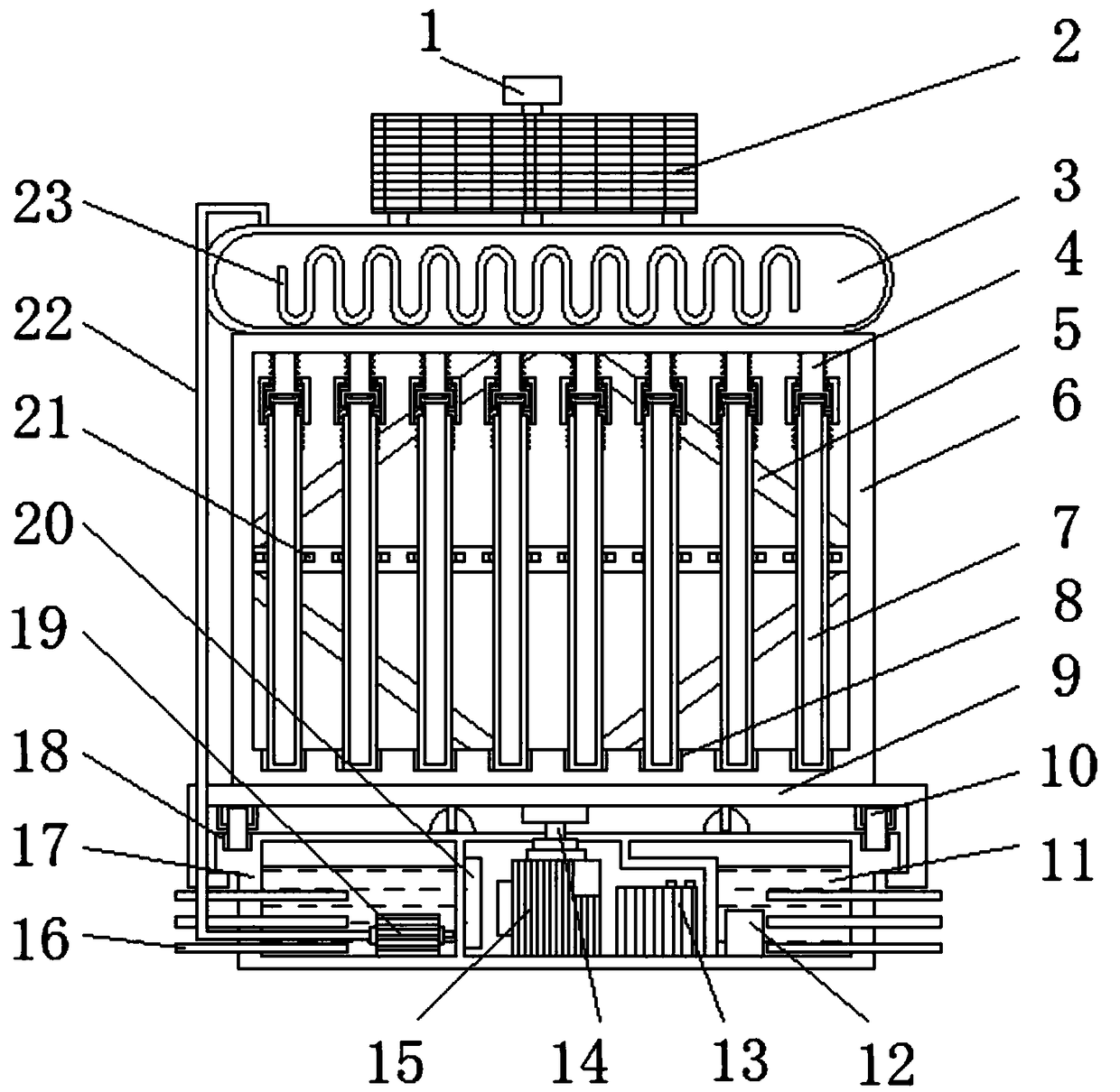 Automatic tracking type solar water heater