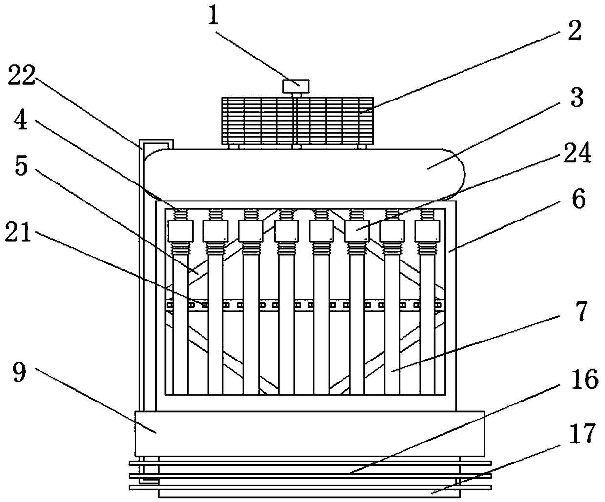 Automatic tracking type solar water heater