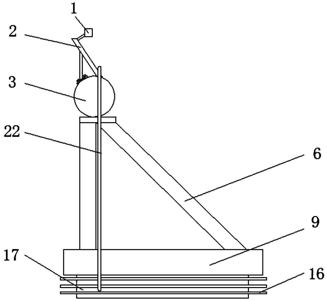 Automatic tracking type solar water heater