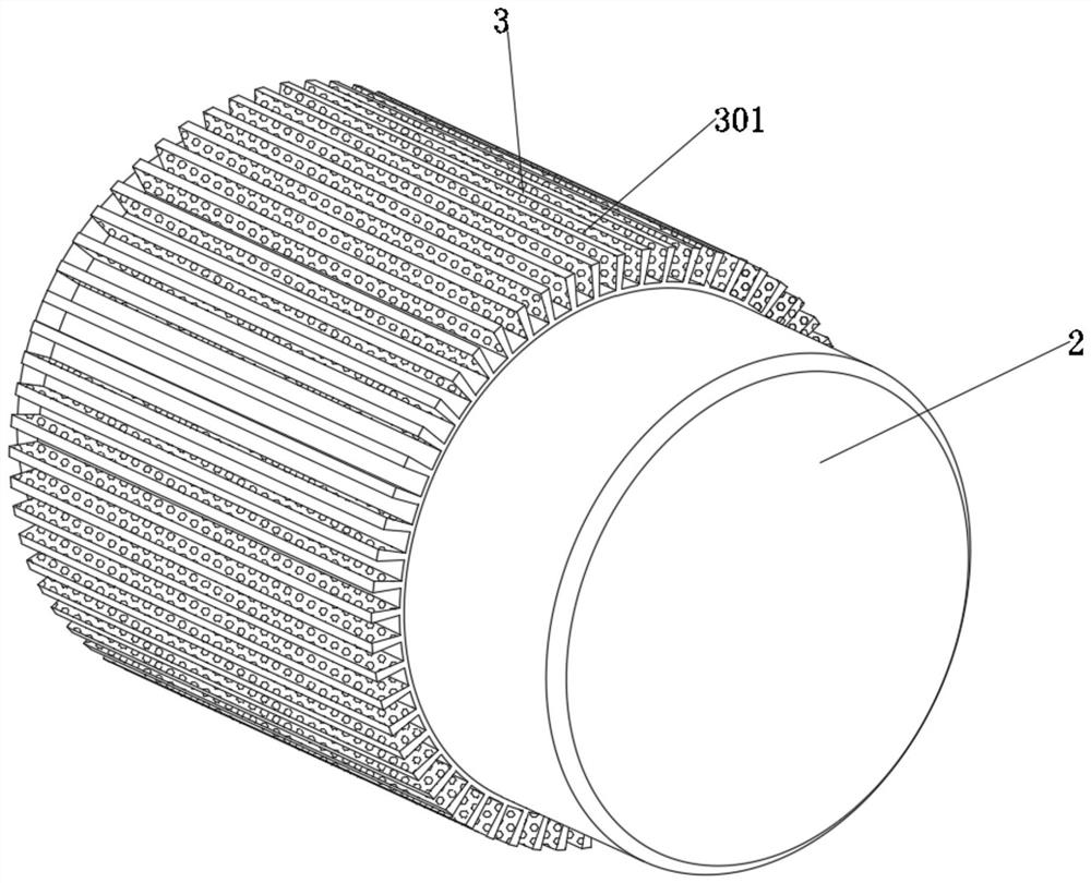 Air compressor capable of discharging dust and dissipating heat through external expansion