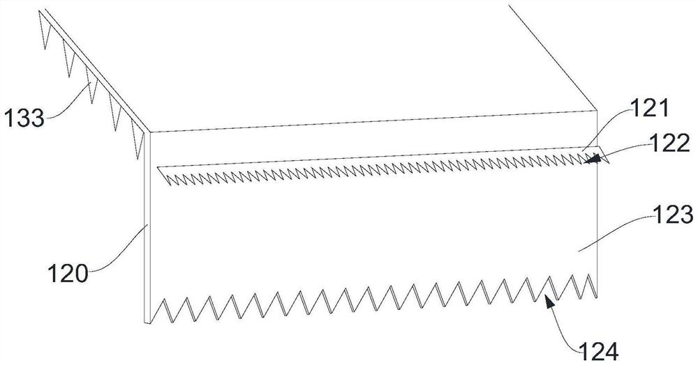 Efficient baffle plate and efficient baffle plate demister