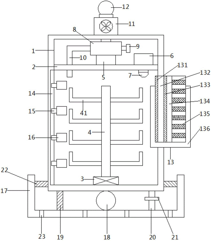 Multifunctional electrical cabinet with damping balancing device