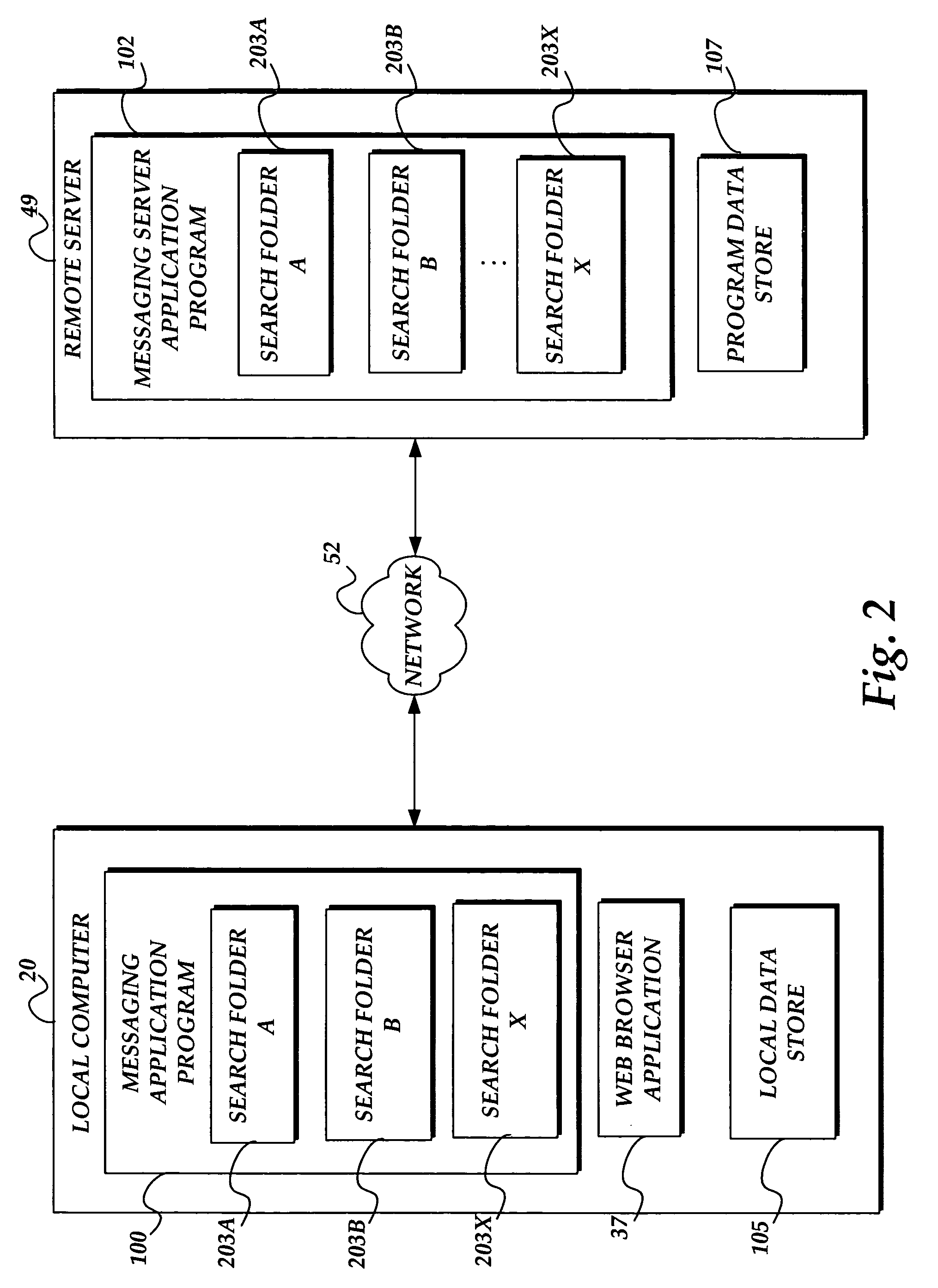 Methods, systems, and computer-readable mediums for providing persisting and continuously updating search folders