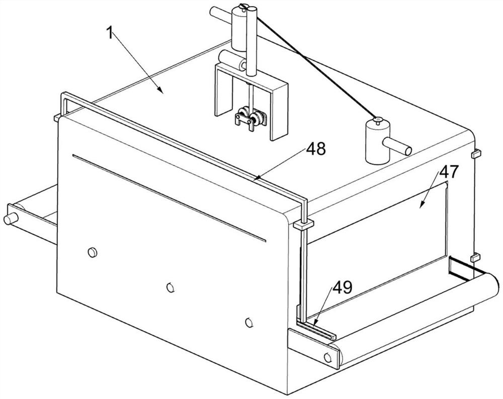 Surface colored paint spraying device for furniture wooden door processing