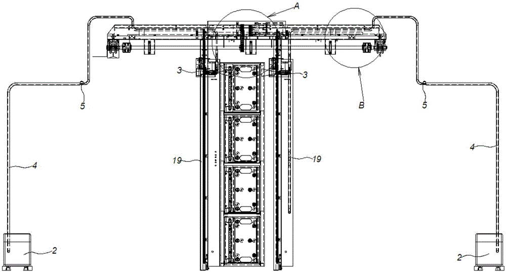 High-pressure environment-friendly opposite-explosion flushing device