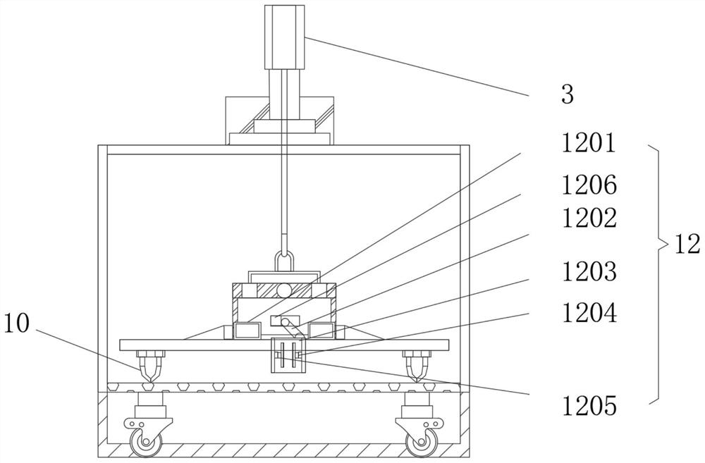 Underwater robot hoisting and recycling device suitable for small ships