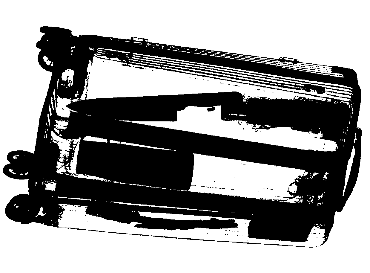 Vision-attribute-based X-ray security inspection contraband identification method