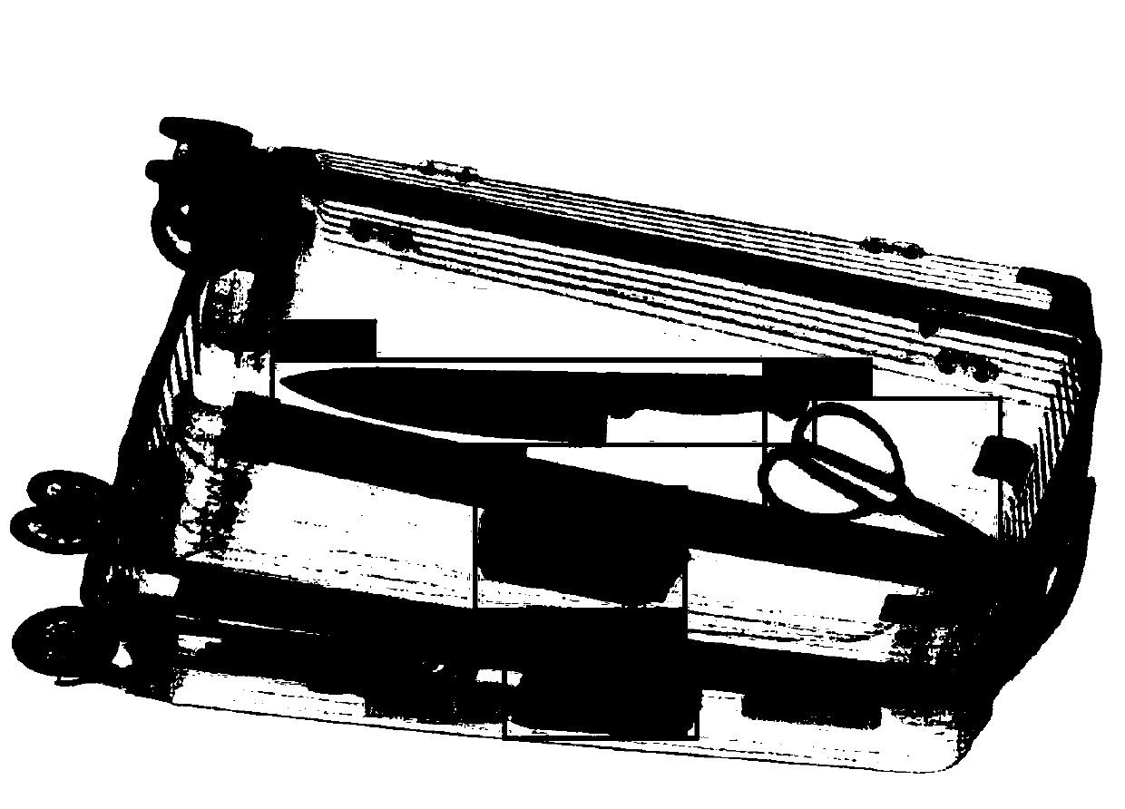 Vision-attribute-based X-ray security inspection contraband identification method