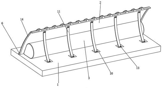 Air shield dam construction method