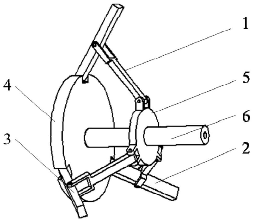 Three-spoke deformation wheel mechanism