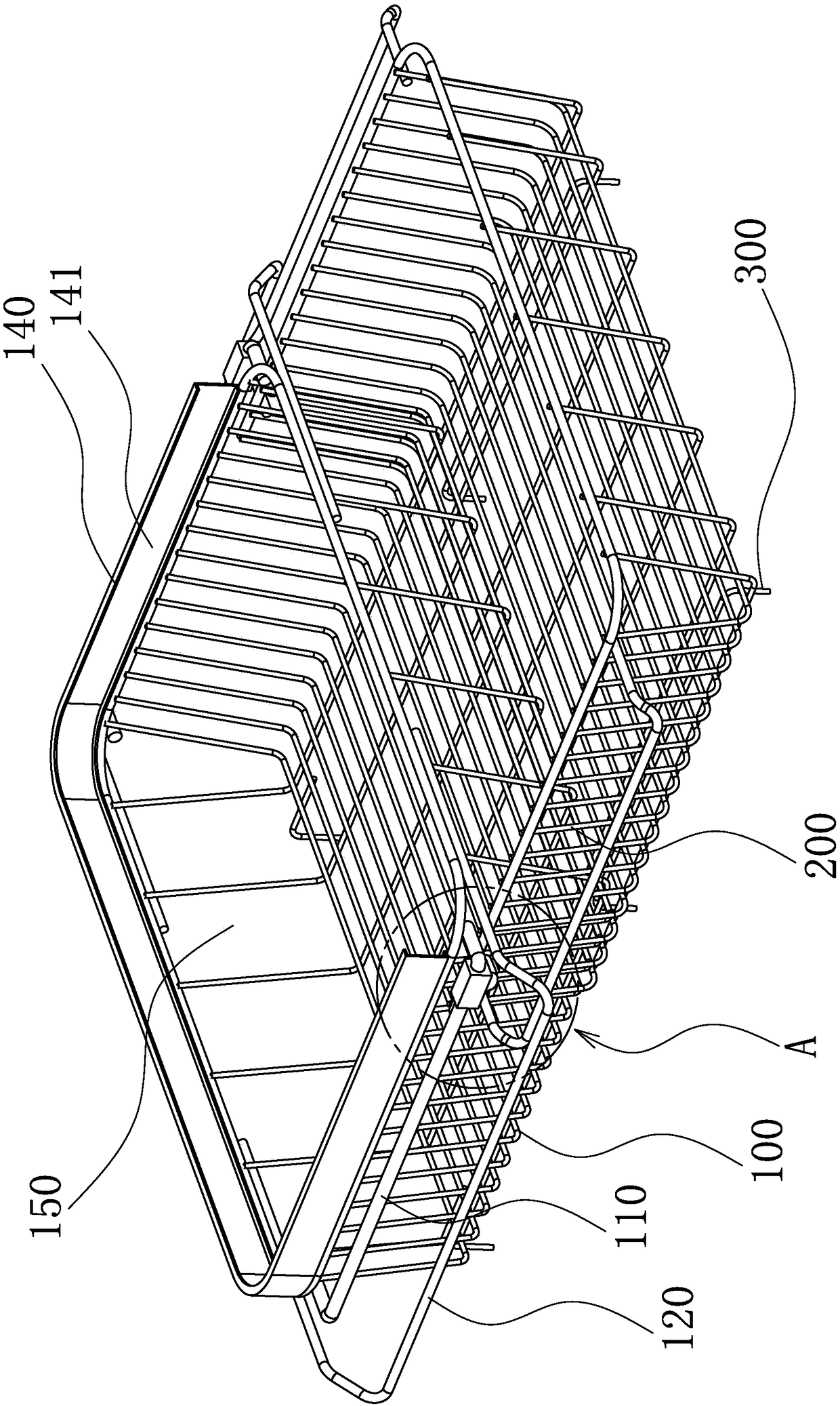 Retractable double-layer drain basket