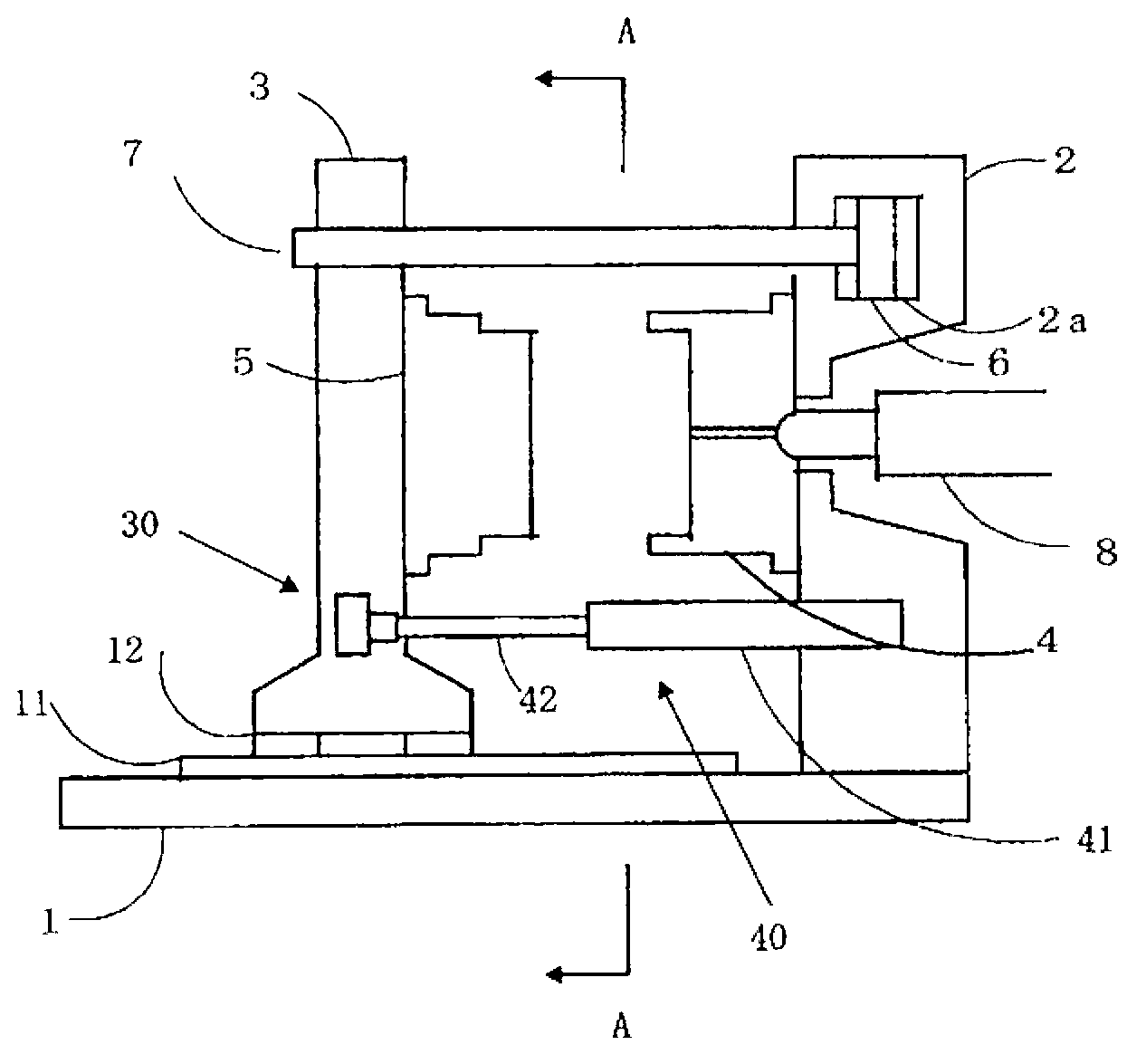 Die clamping device for injection molding machine