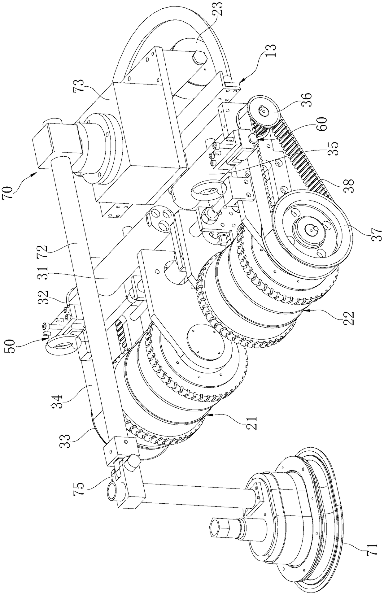 Permanent magnet wheeled wall-climbing robot