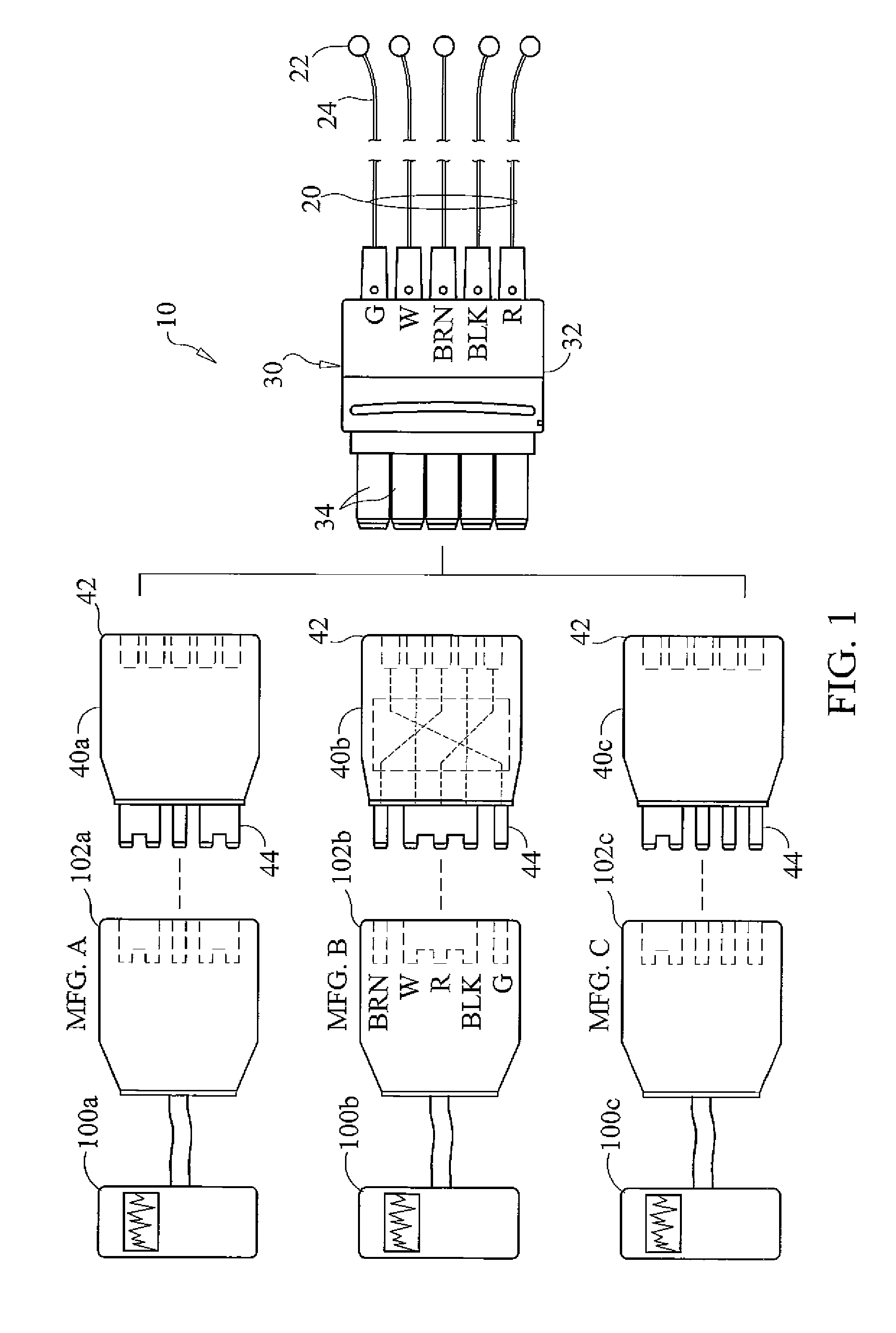 Universal din leadwire system for use with ekg and ECG patient monitoring and event recording instruments