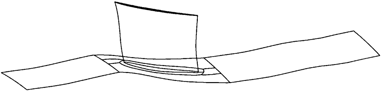 Multichannel circumferential sine distribution sample implementation method for blade having installation angle error