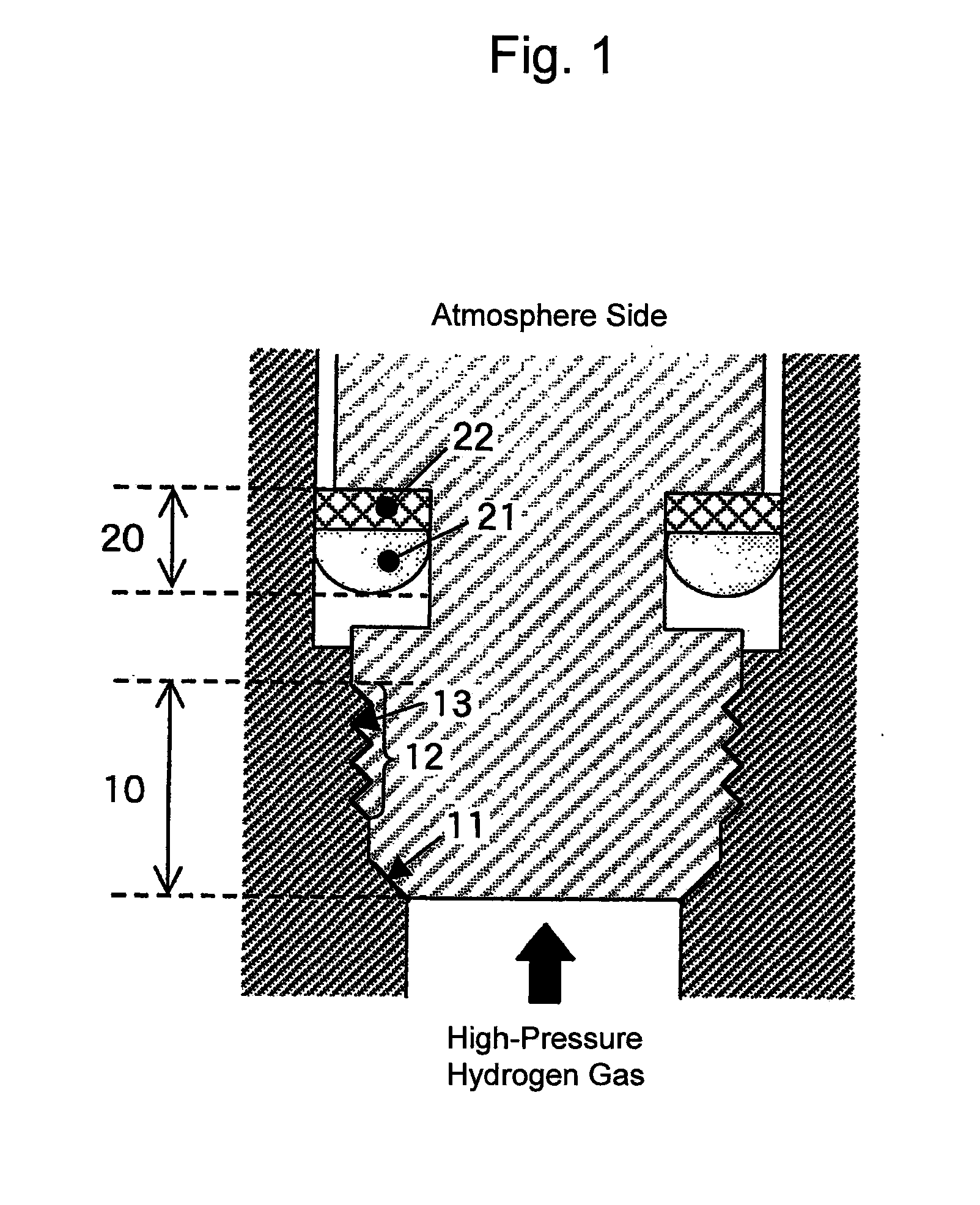 Cylindrical fixing flange structure and high-pressure gas container provided with the same (as amended)