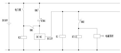 Semi-automatic power-lossing parking mechanism