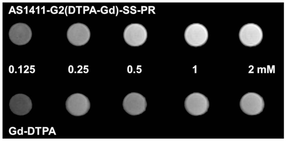 A magnetic resonance imaging contrast agent, its preparation method and application