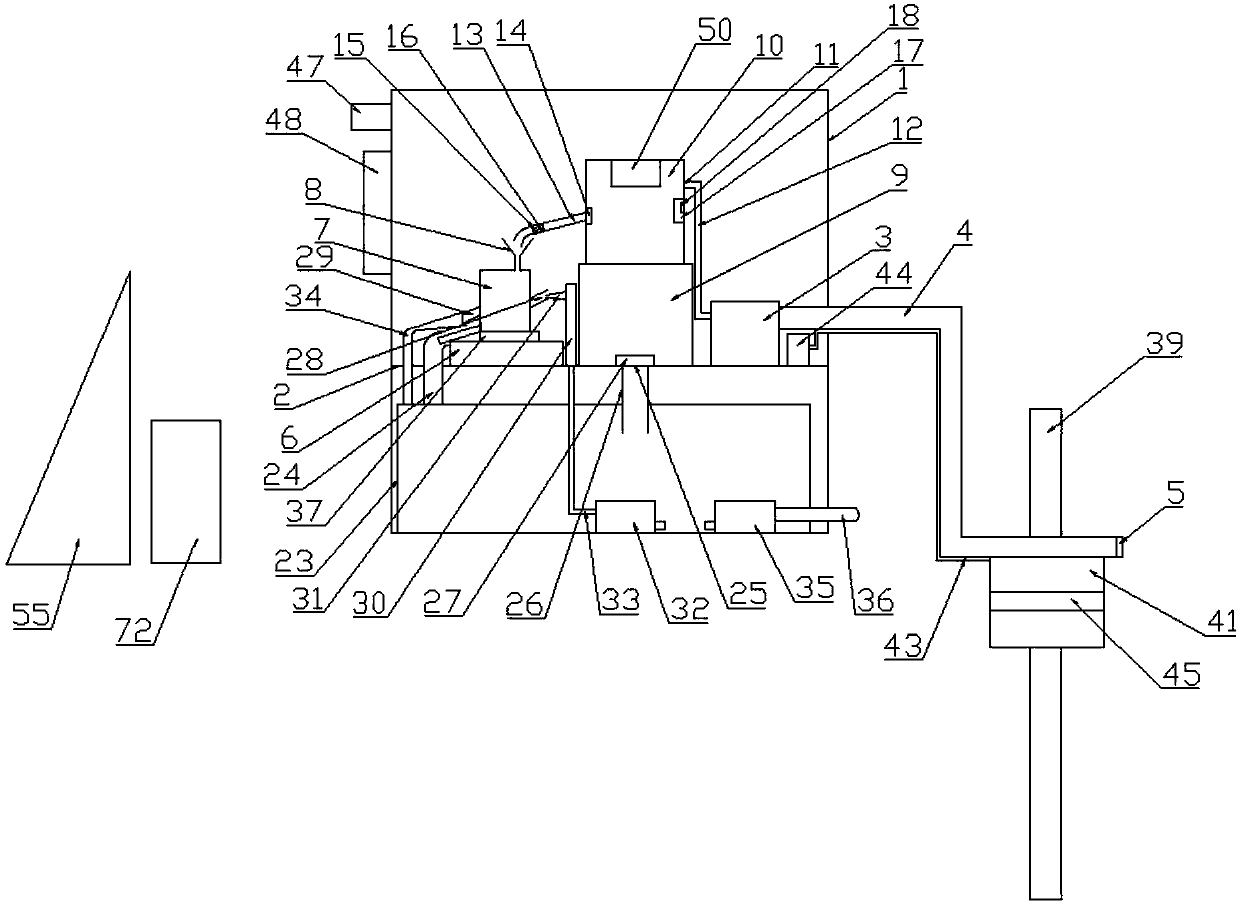 Equipment for monitoring impurity content in water layers at different depths in water