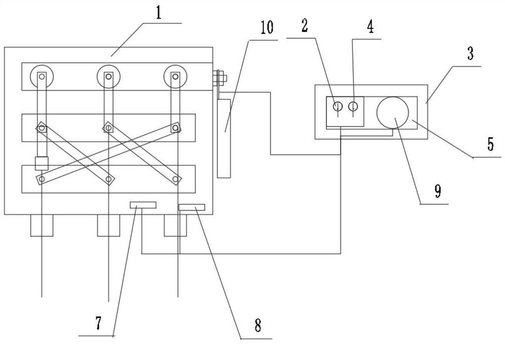Monitoring device for high-voltage cable grounding box