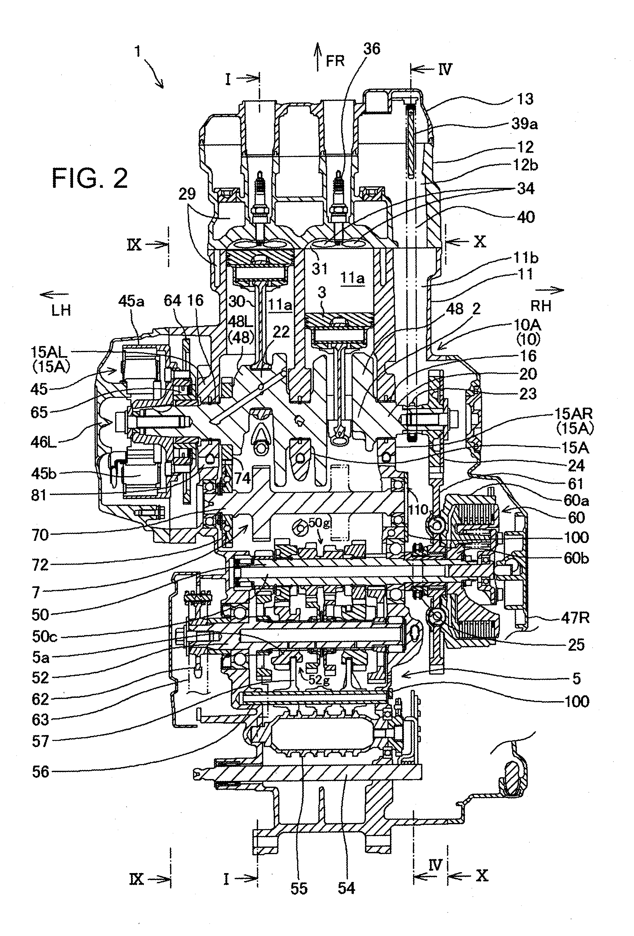 Lubrication structure for bearing section