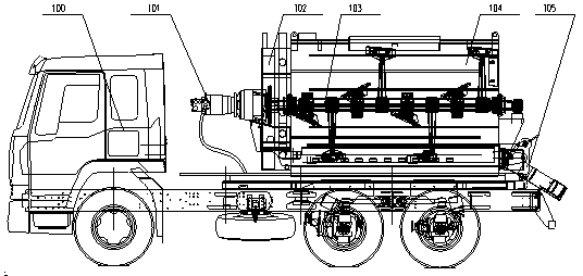 Asphalt concrete regenerative heating and heat-preservation mixing carrier vehicle