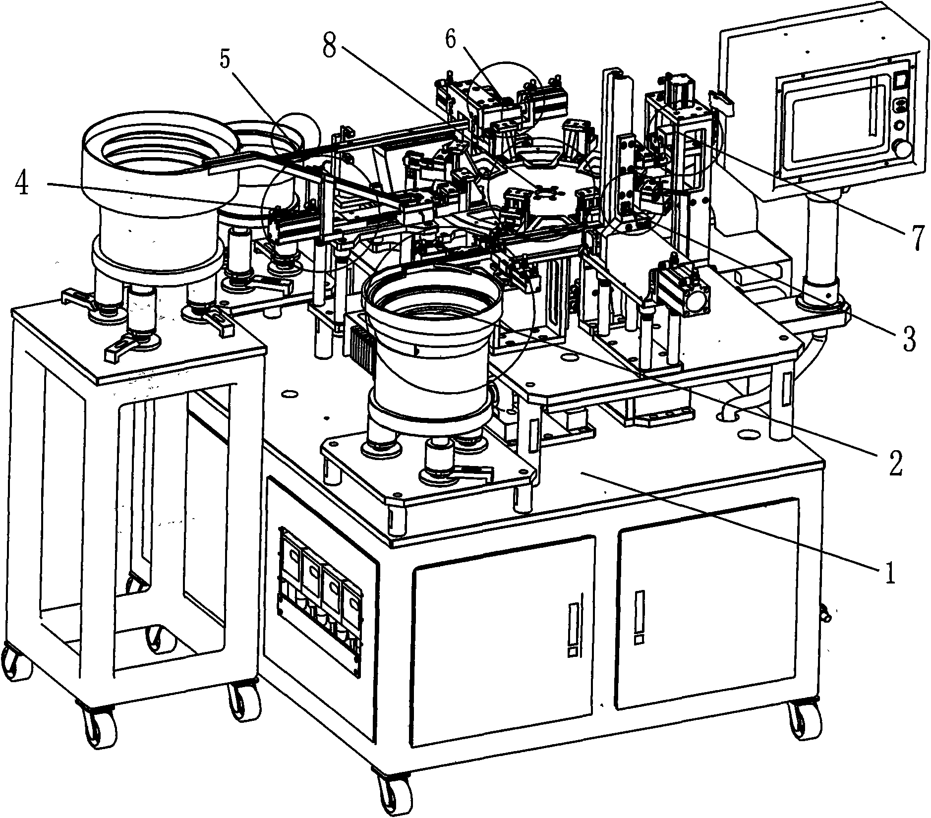 Folding key assembling machine