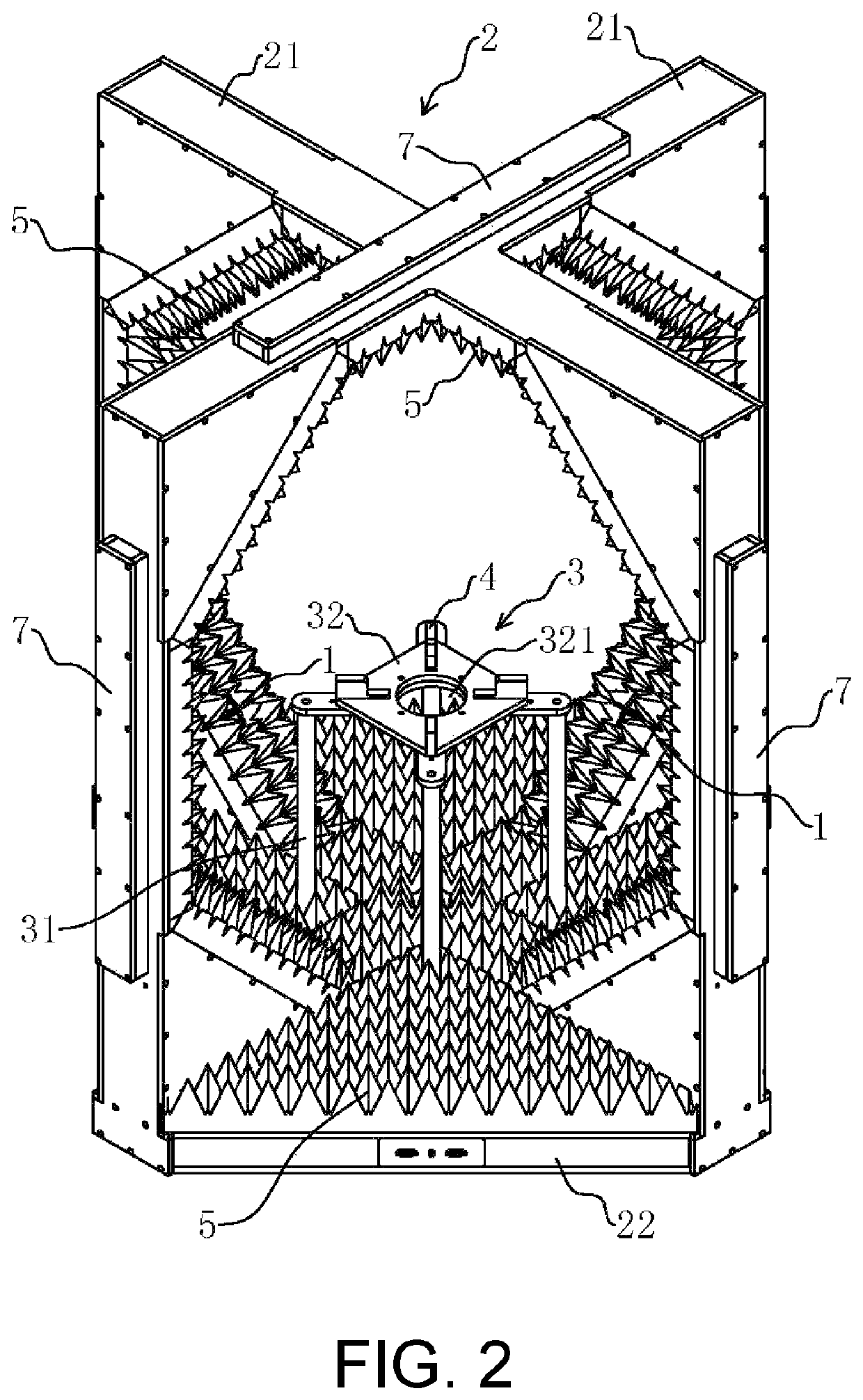 Polygonal spherical space sampling device