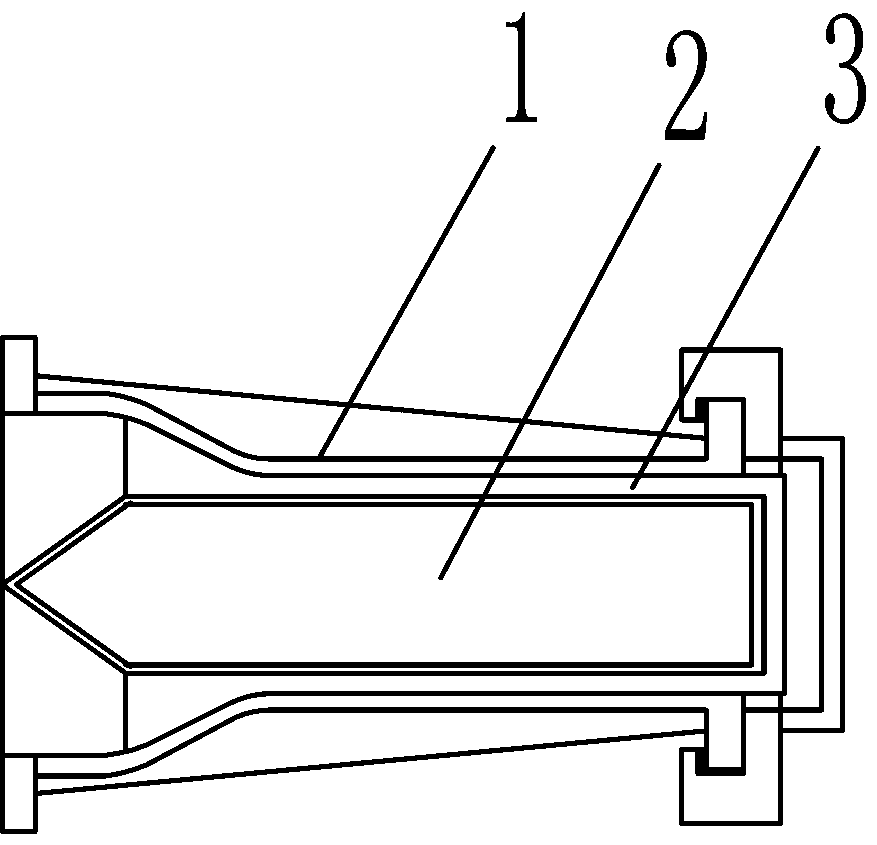 One-time forming mold for graphite crucible