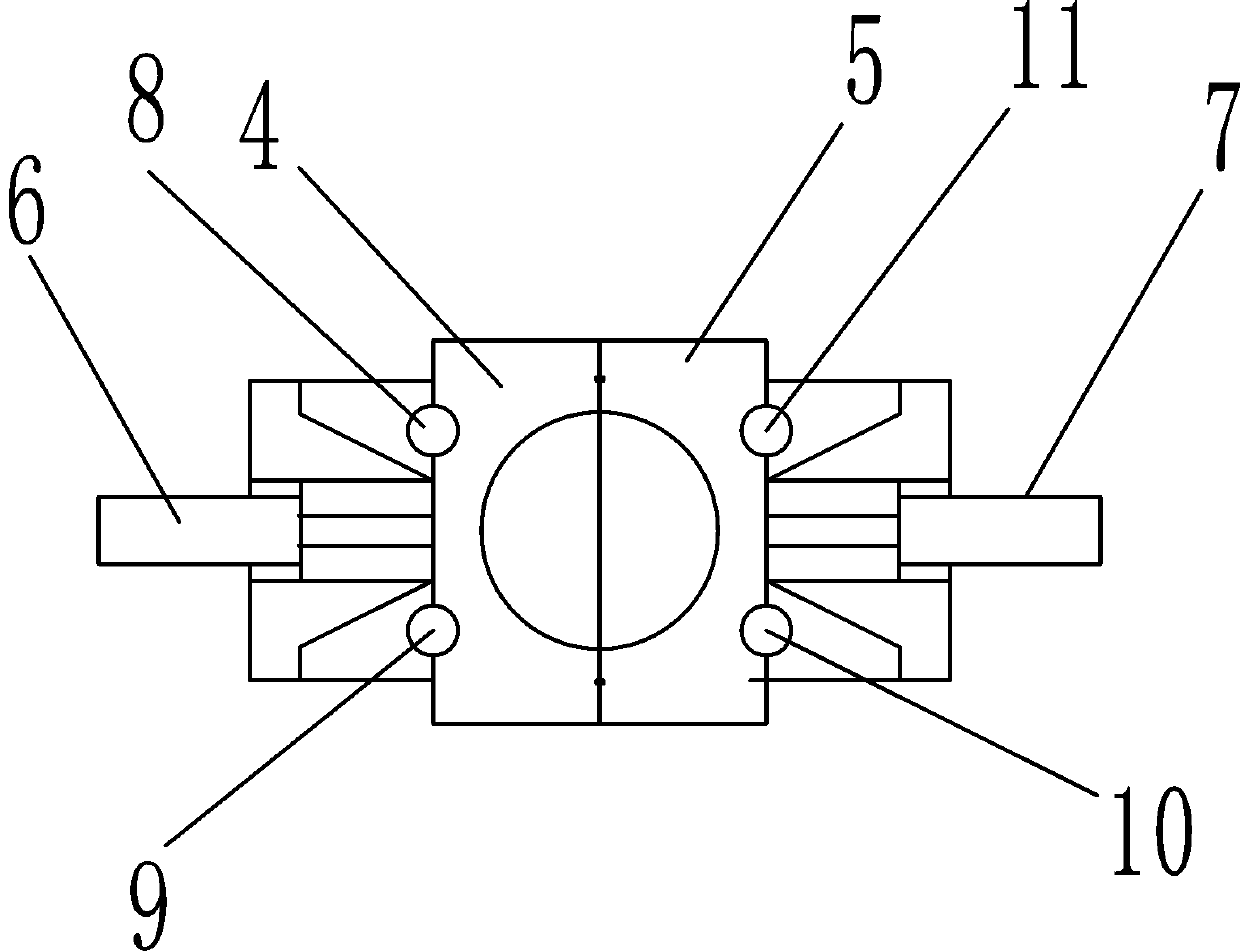 One-time forming mold for graphite crucible