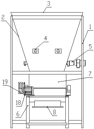 Homogeneous mixing equipment for lid soil replacement engineering materials