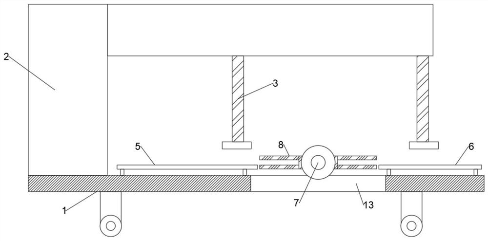 Rapid film pasting device for lithium battery production