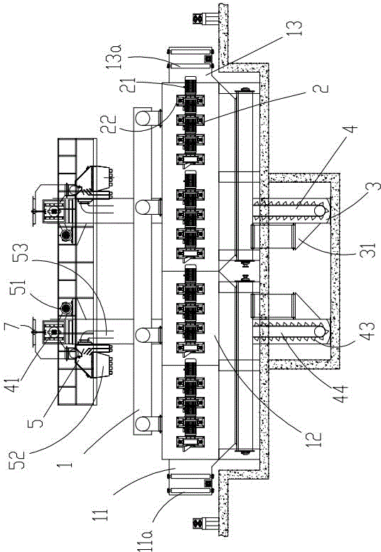 Strip steel shot blasting system